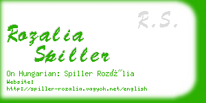 rozalia spiller business card